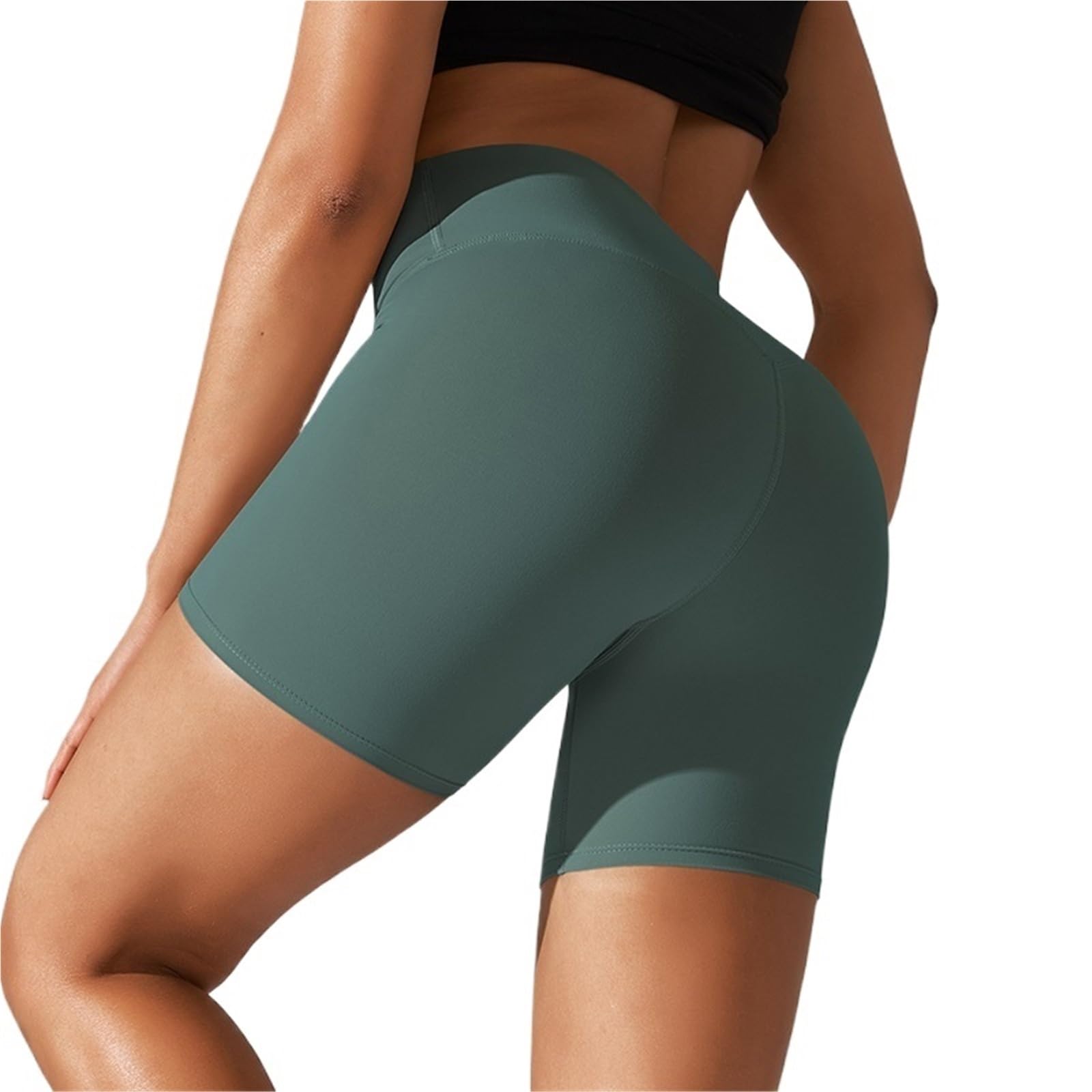 Pantalones Cortos de Yoga Pantalones Cortos de Yoga Cintura Alta Verano, Leggings Push up for Fitness, Gimnasio, Correr, Deportes, Pantalones Entrenamiento for Mujer, Ciclismo