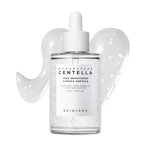 SKIN1004 Tone Balancing Capsule Ampoule, Niacinamide & Centella Serum for Face, Korean Hydrating Facial Serum for Dark Spot & Skin Tone with Tranexamic Acid, Korean Skin Care, 1.69fl.oz / 50ml
