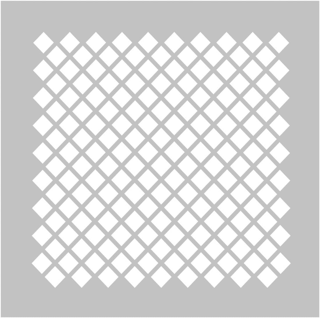 FabStencils DS 008 Fabscraps Diamond-2 Stencil for Scrapbooking