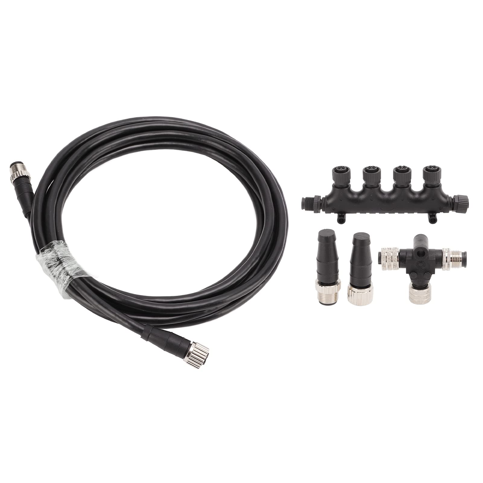 Generic Kabel NMEA 2000 5-pinowy Gwint Kabla Szkieletowego do zastosowań Morskich Kompatybilny z Zestawem Startowym Szkieletu Simrad B&G Navico Networks Zawiera Adapter Trójnika Kablowego Złącze