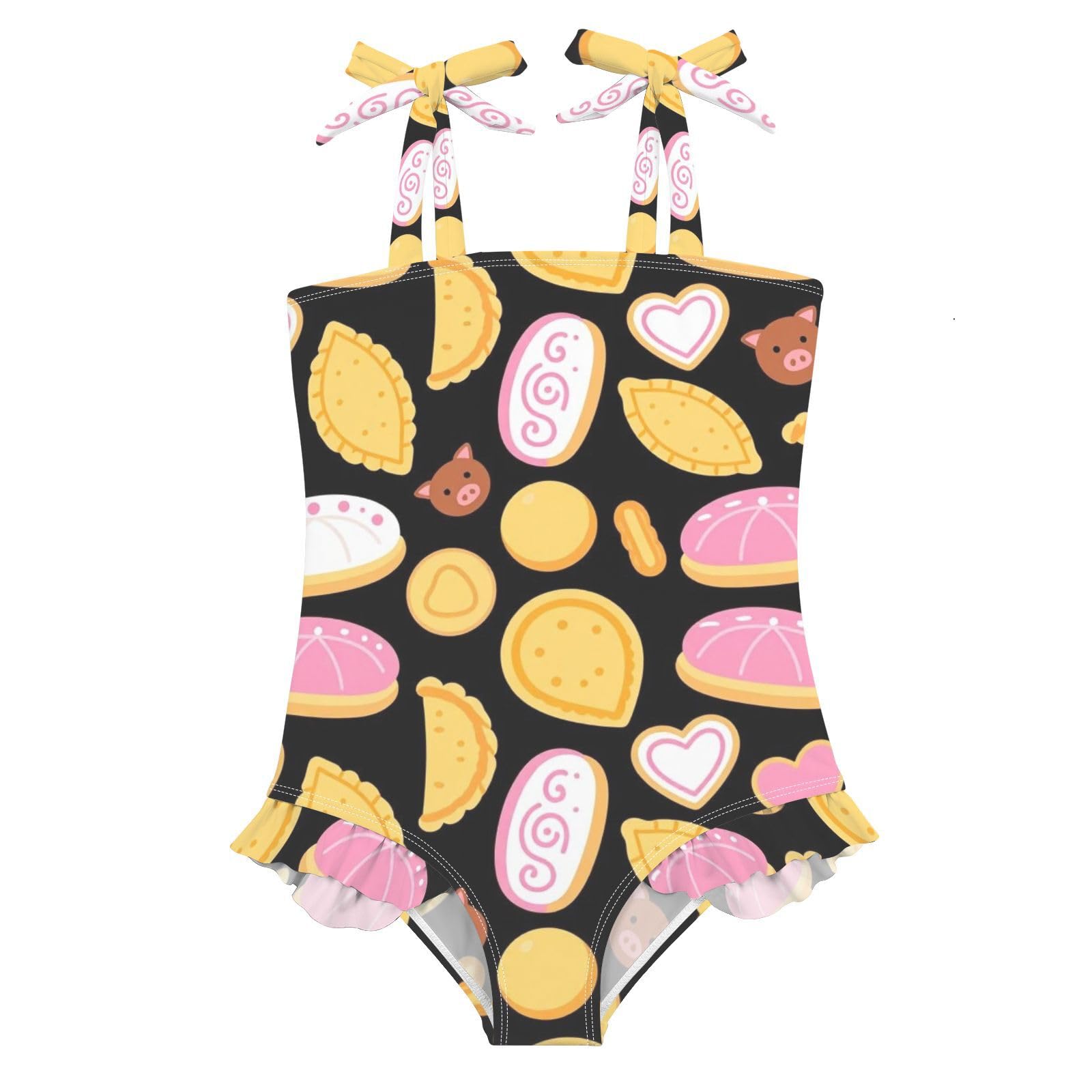 FRODOTGV Costume da bagno intero per ragazze, ad asciugatura rapida, costume da bagno sportivo estivo per bambine