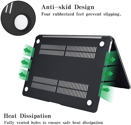 Miniatura 75 de Funut Funda compatible con MacBook Air de 15 pulgadas 2024 2023 versión M3 A3114 M2 A2941 con pantalla de retina líquida y Touch ID, carcasa rígida