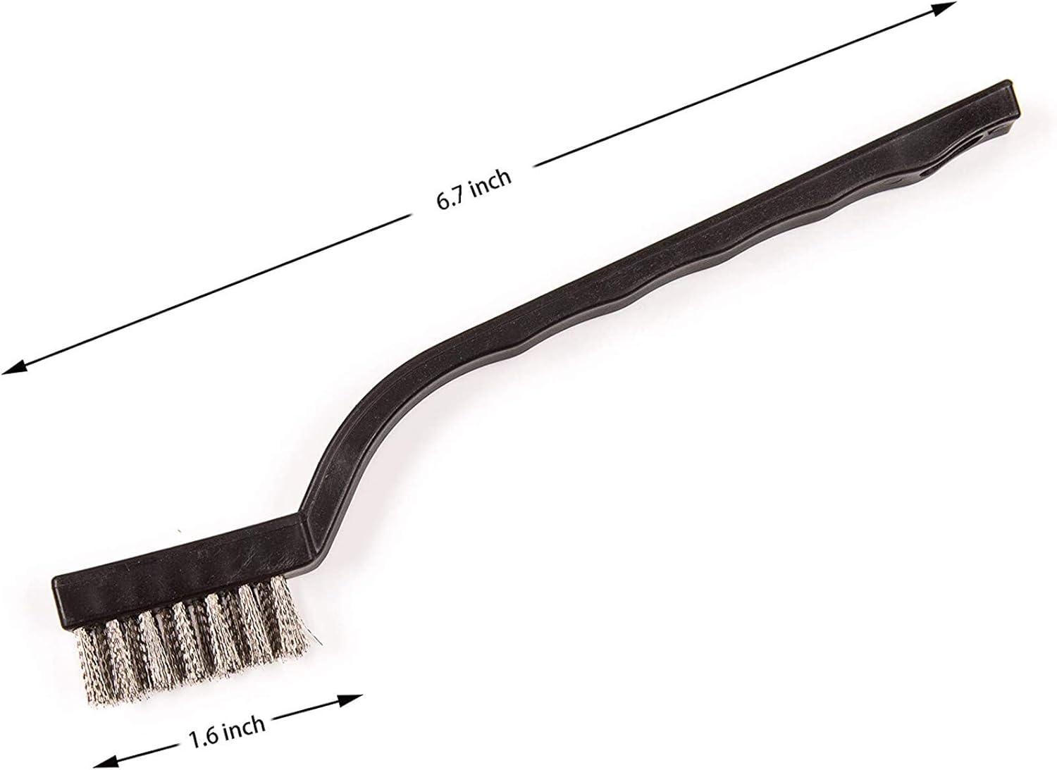 Flаѕh Dеаlѕ - 70% оƒƒ 14 Pack Wire Brush Set for Cleaning Welding Slag and Rust, Curved Handle Masonry brush Wire bristle Scratch Brush (Stainless Steel and Brass)