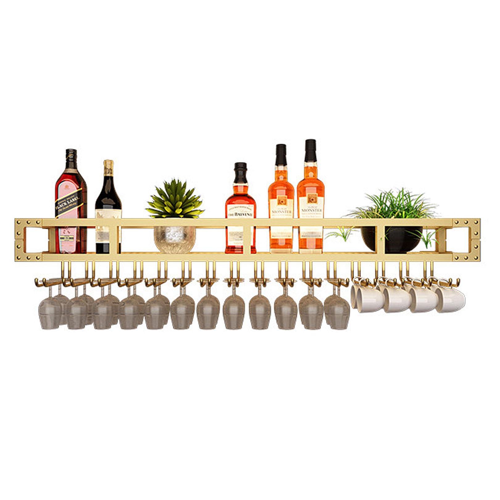 Étagère à vin murale pour bar salon et soirées conviviales