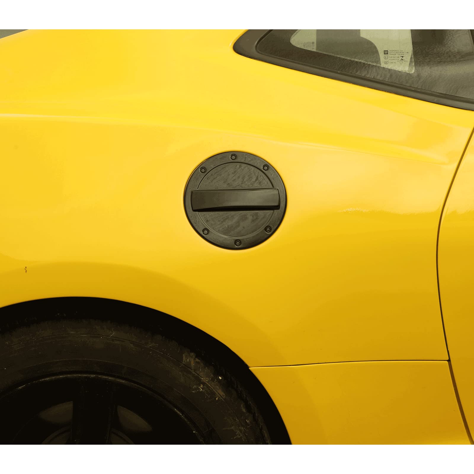 Hoolcar Tapa de gasolina para puerta de llenado de combustible para Chevrolet Camaro 2017-2022, color negro