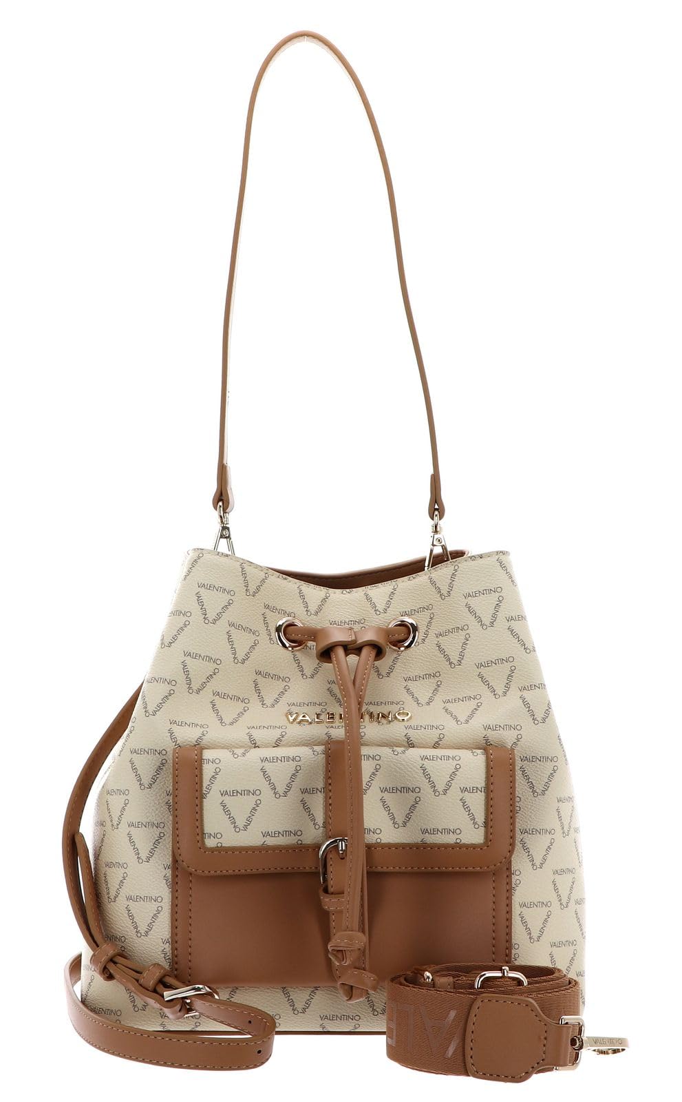 Valentino Liuto Bucket Bag Ecru/Multicolor