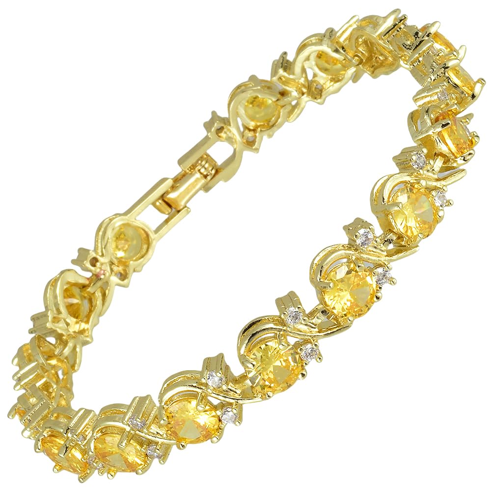 RIZILIA Birthstone Tennis Bracelet