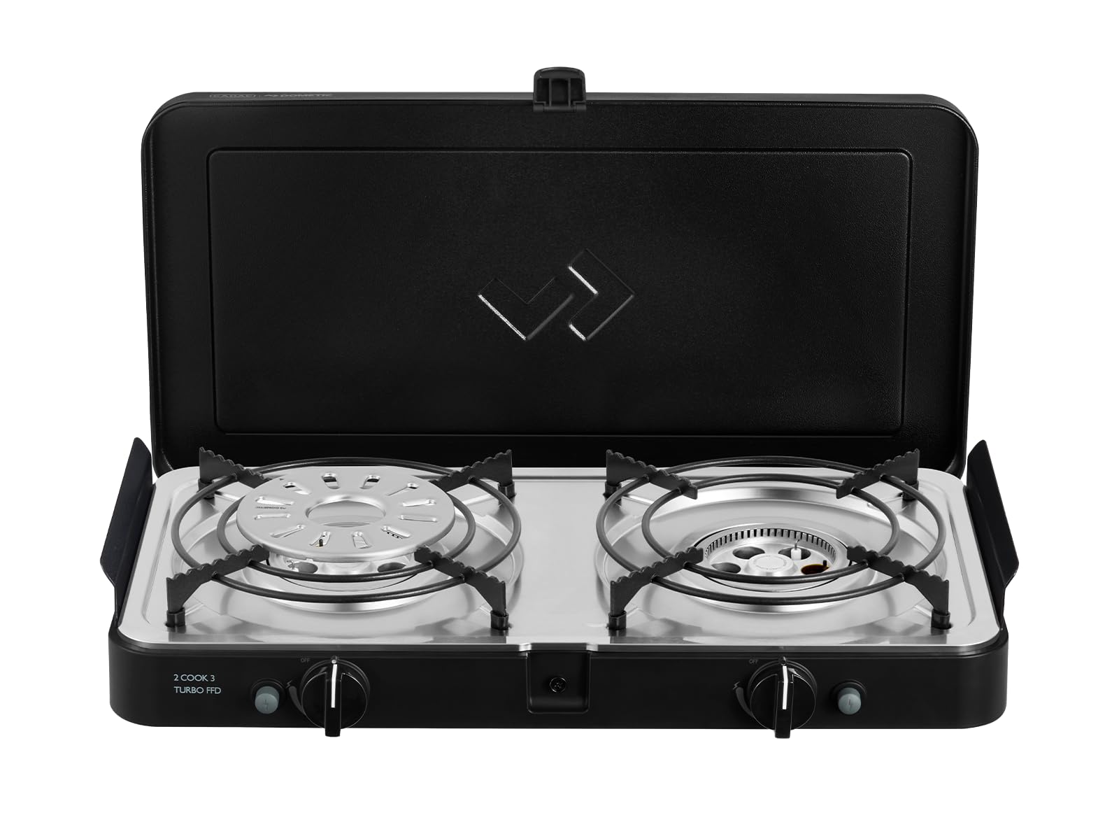 CADAC - 2 Cook 3 Turbo Deluxe - Plástico - Acero - Aluminio - Gas Barbecue - Camping Grill - Negro