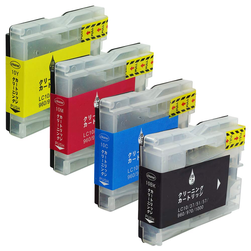 brother LC10-4PK インクカートリッジ 4色セット Amazon.co.jp: brother ブラザー LC10-4PK(BK/C/M/Y)【強力洗浄