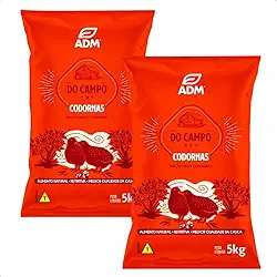 Kit 2 un 5kg DO CAMPO CODORNAS Ração para Codornas