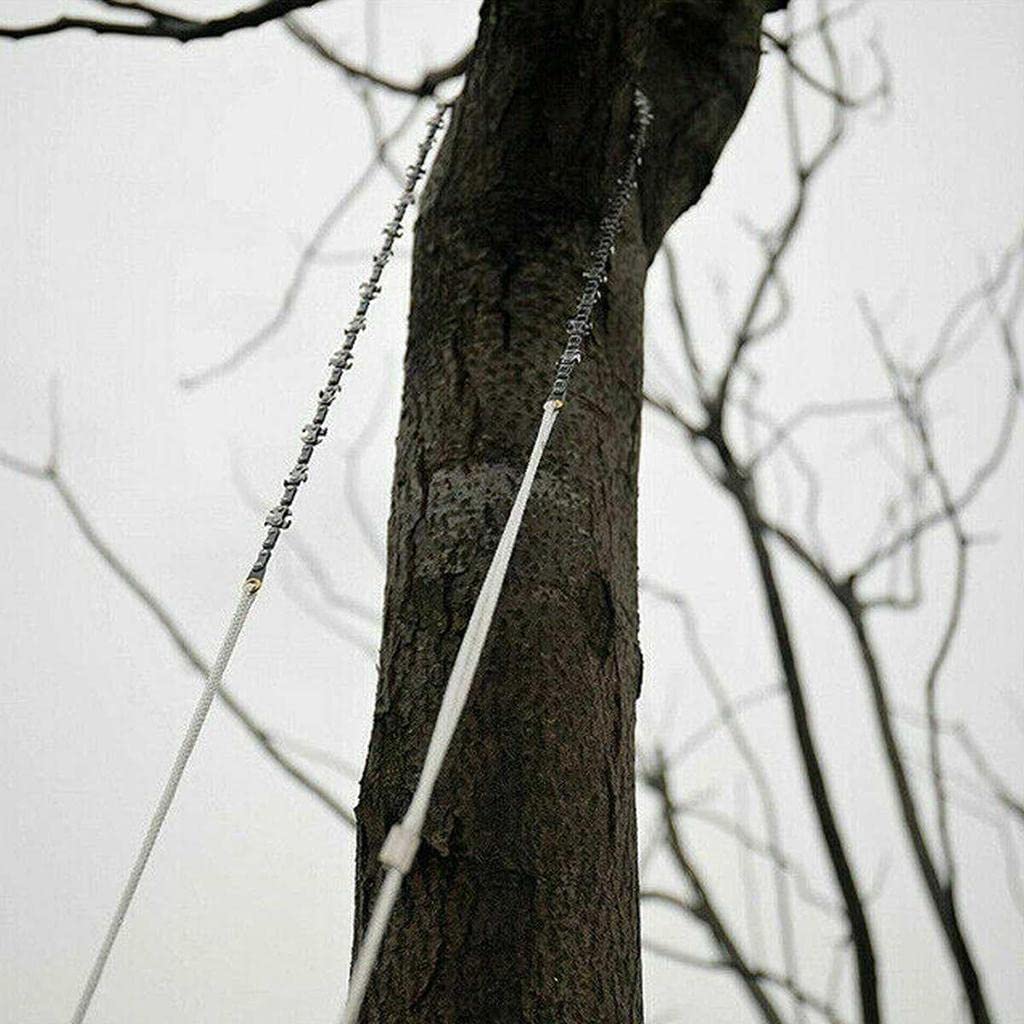 Cuchillas de sierra de cadena de cuerda de mano de árbol de alto alcance de 48 pulgadas en ambos lados herramienta al aire libre