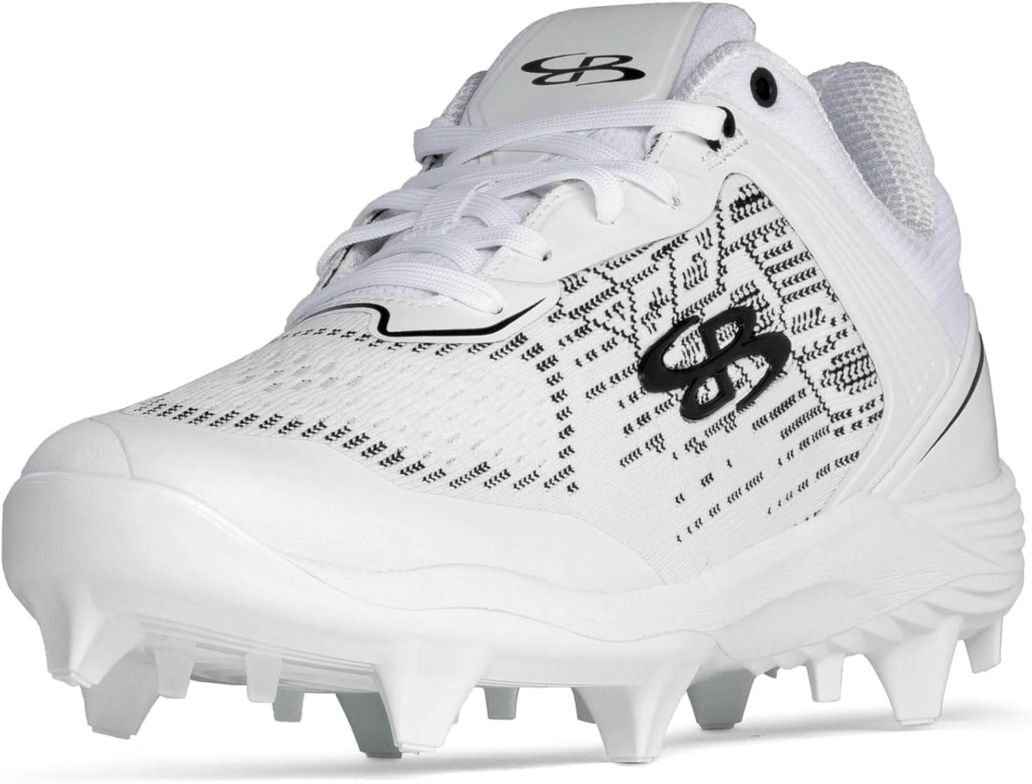 Boombah Viper Pureknit Women's Molded Cleat - White Out - Multiple Color Options - Multiple Sizes