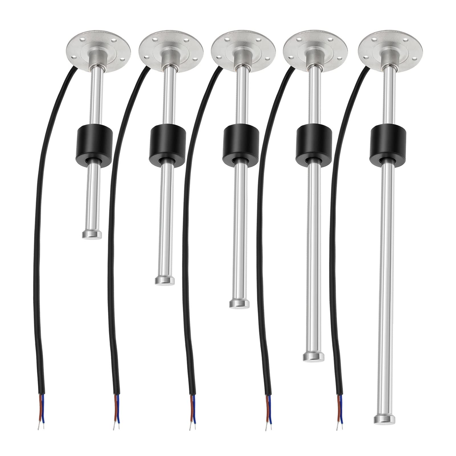 Medidor de Agua, Medidores de nivel combustible for coche y barco 52mm, medidores 0-190ohm, 240-33ohm, unidad emisora ​​de Sensor agua marina for yate(WHITE L)