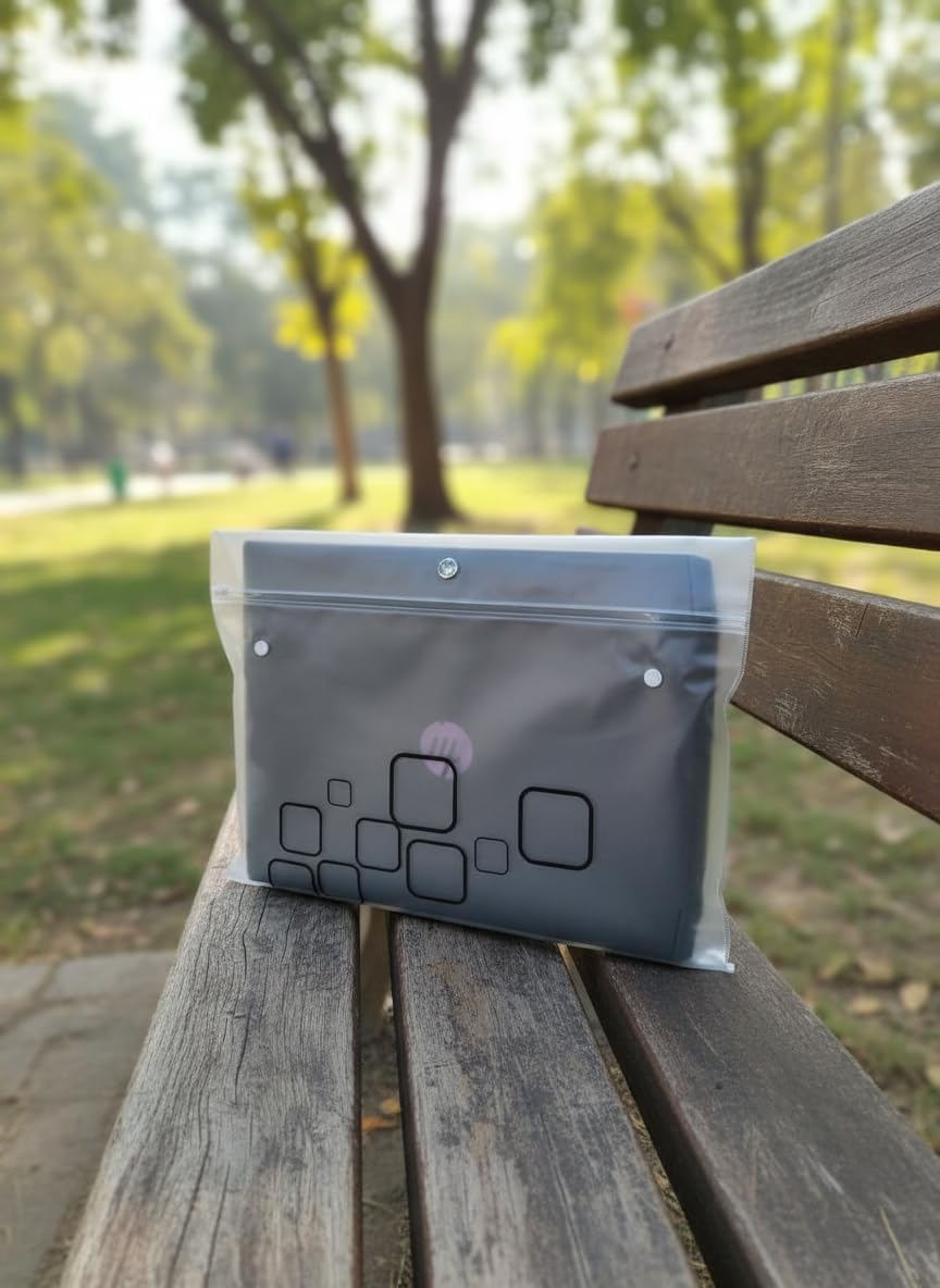 Waterproof Transparent Laptop Pouch Sleeve with Zip Lock | Dustproof Protective Cover for Laptop & Documents (Pack of 1)-picture-18