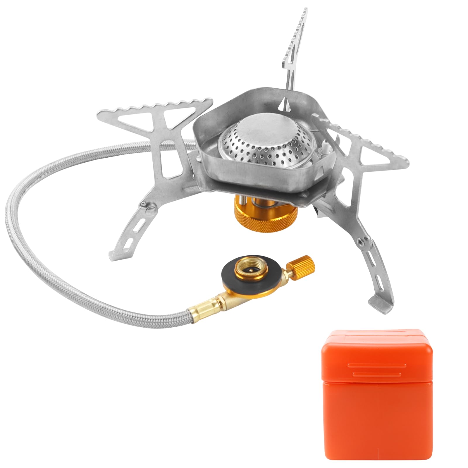 Rechaud Gaz Bivouac Réchaud Camping Réchaud de Camping à Gaz 3500W Gaz Camping Rechaud Camping Accessoires pour Pique-Nique en Plein Air Randonnée