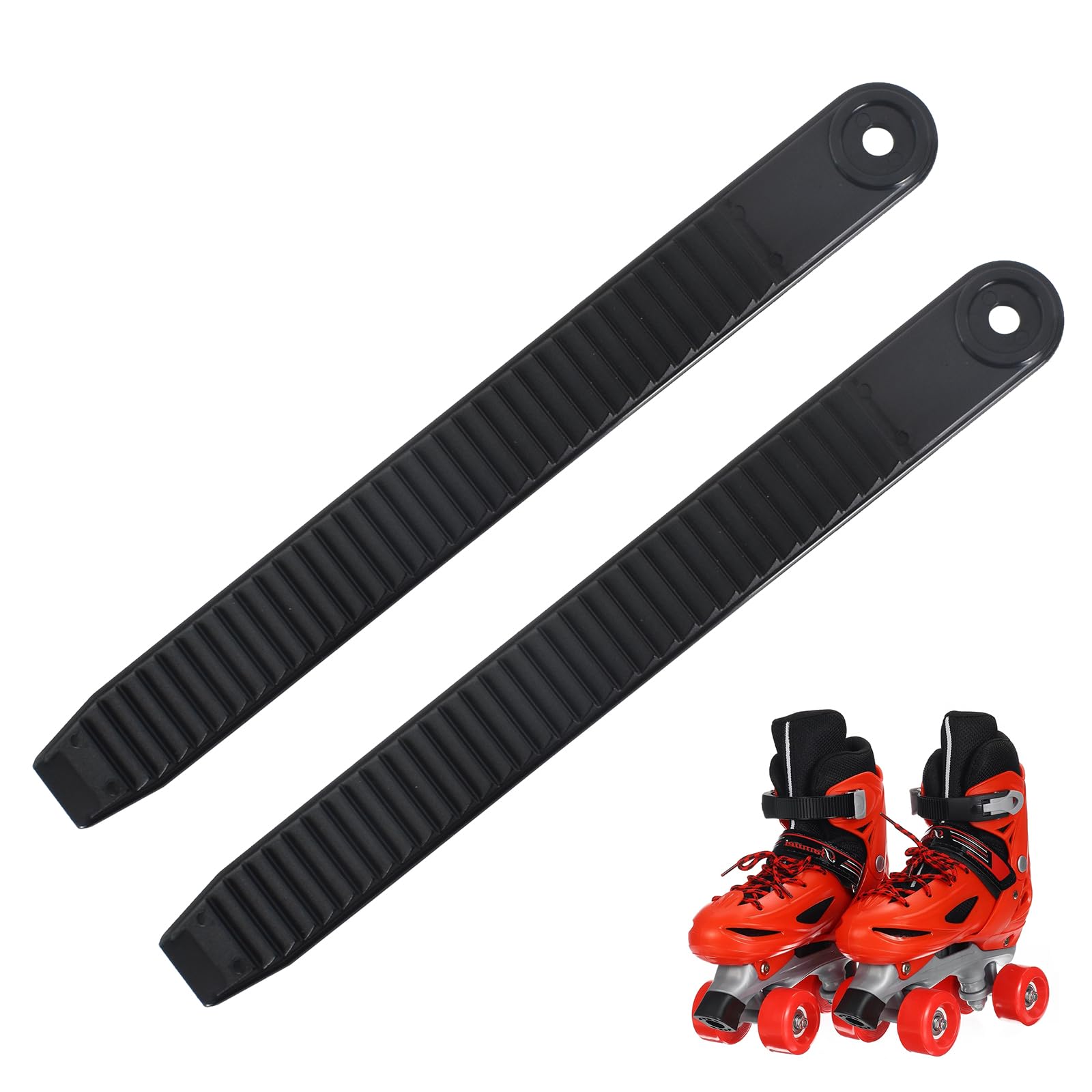 1 Paire Sangles de Cheville de Snowboard, Fixation d'échelle de Remplacement, Sangles de Patins en Ligne, Longueur 20cm, Noires