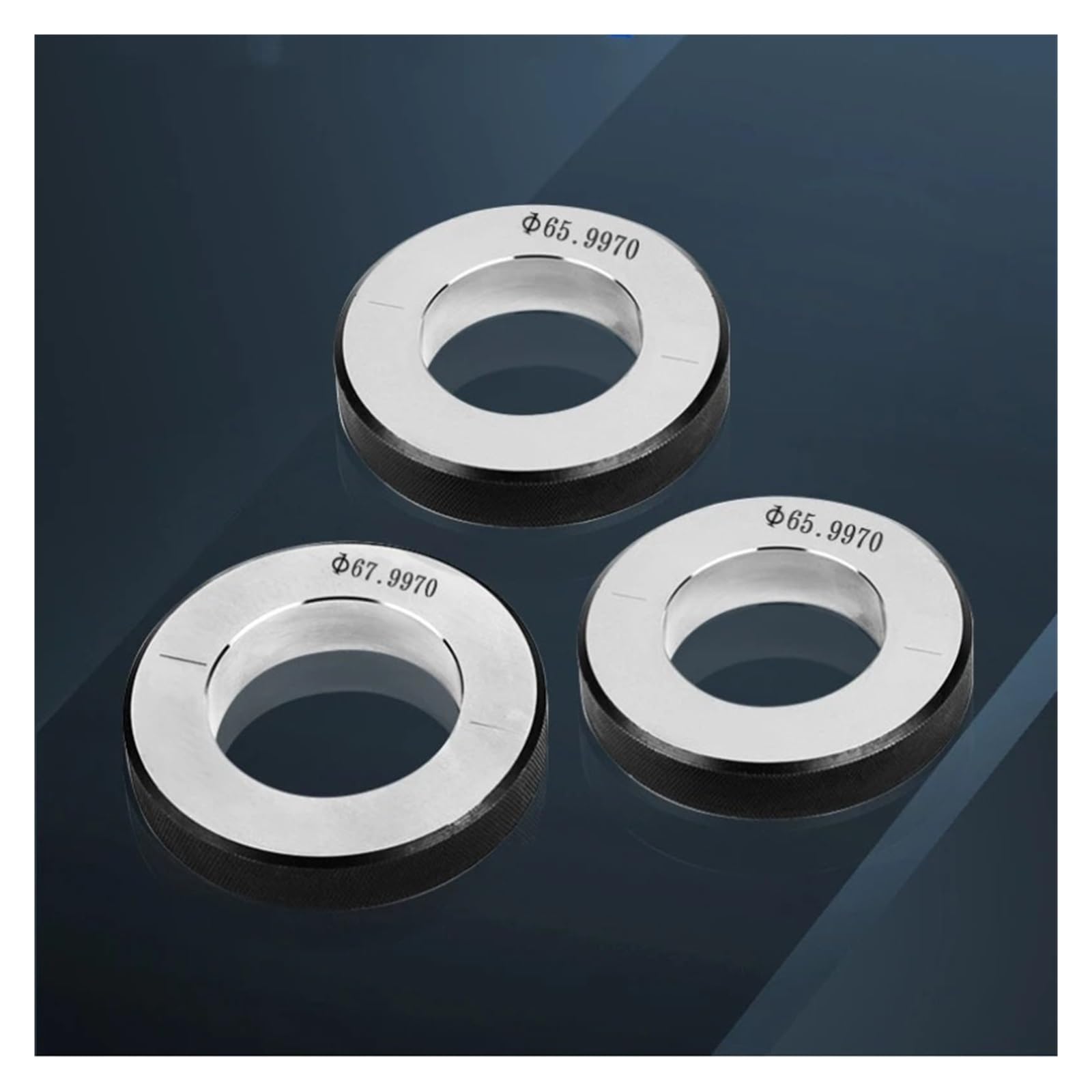 1 x podwójny drut metryczny 61-100 mm ± 0,003 metryczny gładki pierścień przyrząd pomiarowy niestandardowy (93 mm)