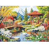 300 Pieces Puzzles for Adults,Fall Scenery 300 Pieces Large Puzzle for Adults Seniors Teens,Autumn Mountain Lake Landscape Jigsaw Puzzles for Kids Ages 8-10,Challenging Family Games,20.5 x 15 in
