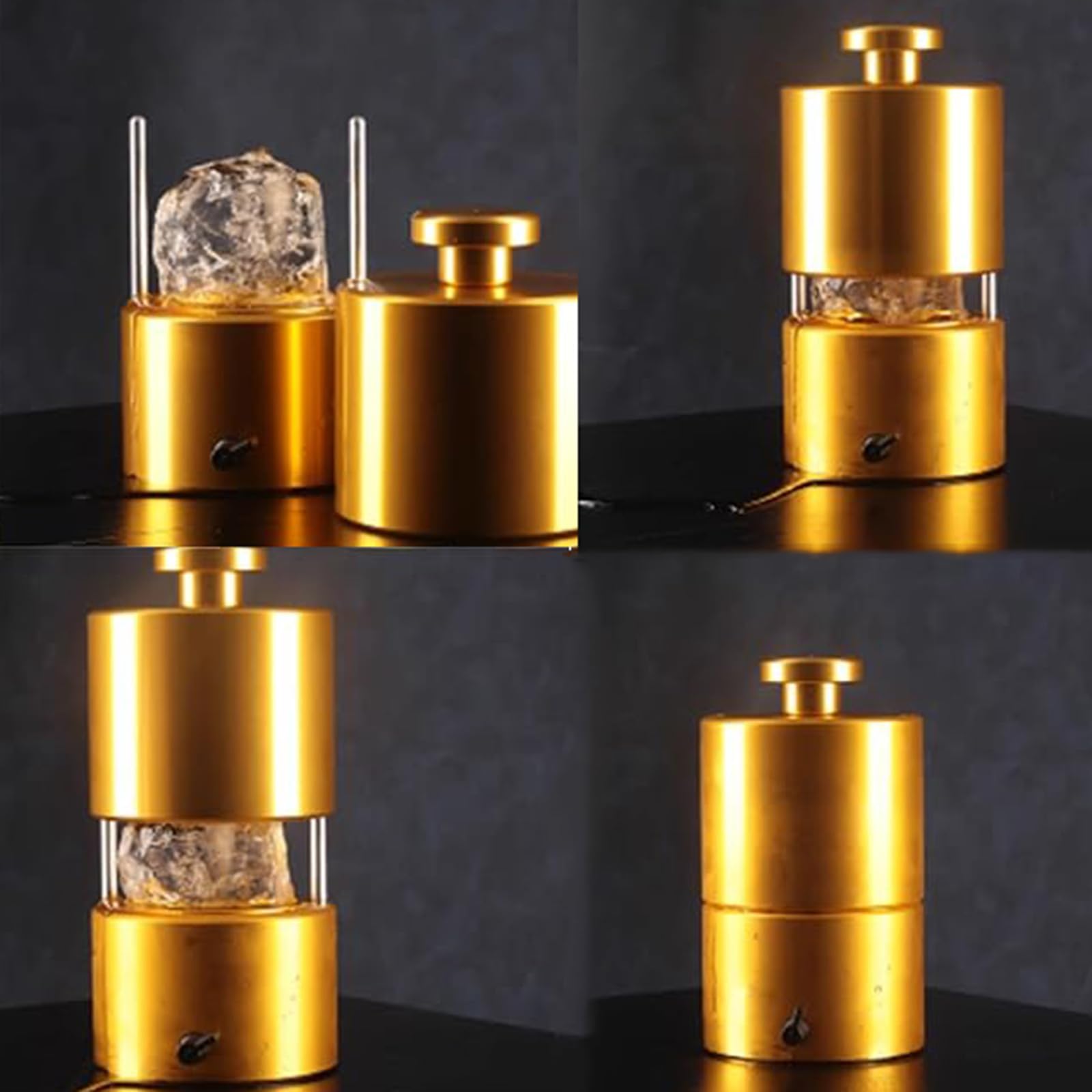 Stampo per palline di ghiaccio, 6,5 cm, termicamente conduttivo, ideale per raffreddare cocktail e whisky, senza collegare