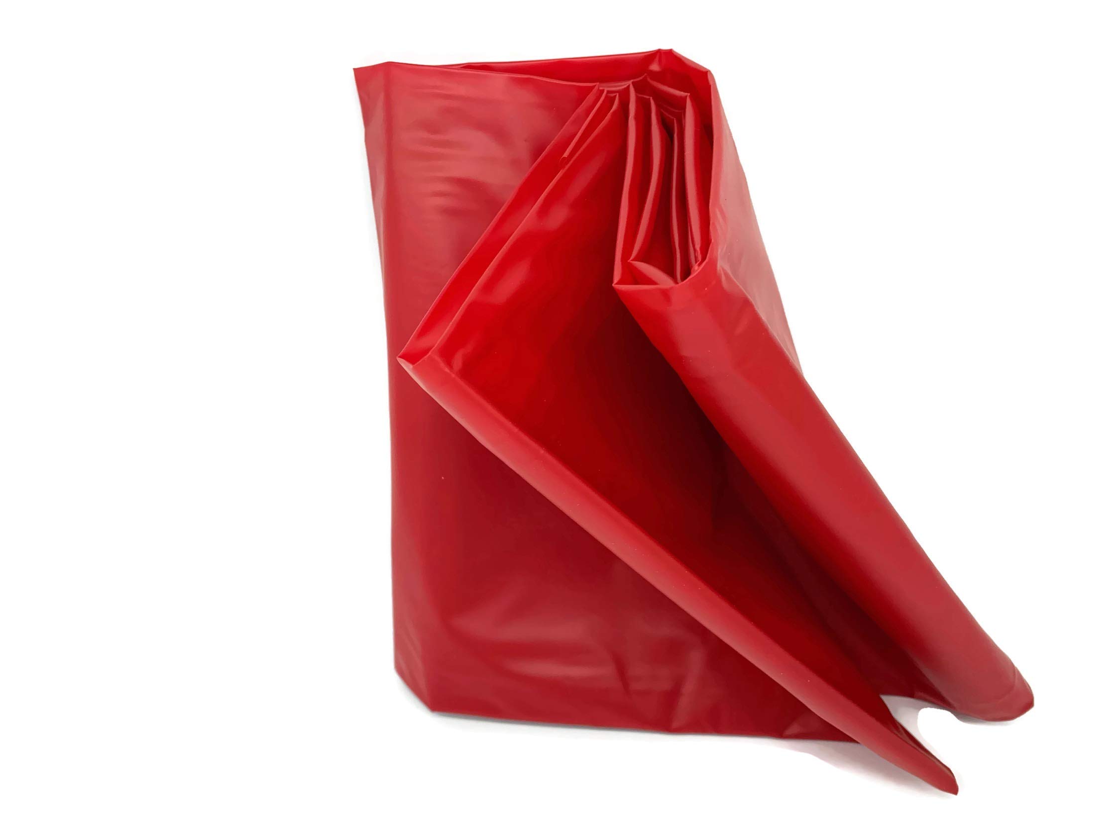 Exoda drap de protection étanche en rouge en vinyle lavable jusqu'à 30 degrés résistant à l'huile idéal pour jeux aquatiques polyvalent sans latex
