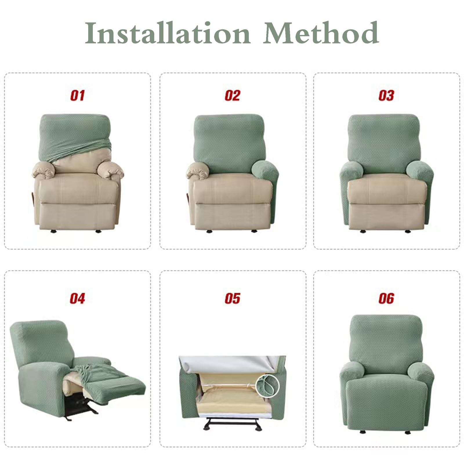 Copripoltrona Relax Reclinabile Elettrica Universale,Fodere per Poltrona Relax,Lavabile Antiscivolo Copripoltrona,Copri Poltrona con Tasche,1/2/3 Posti,para SillóN Reclinable