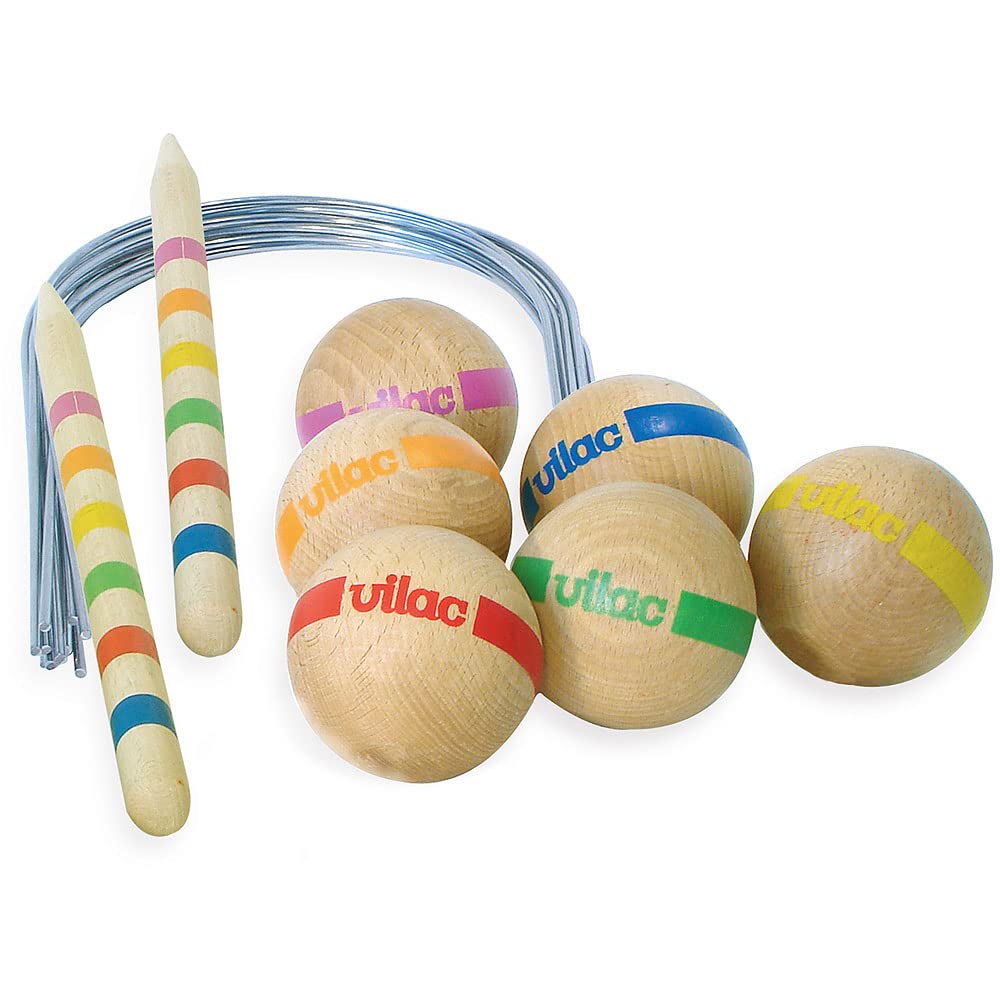 Vilac Jeu de Croquet 4 Joueurs Plein Air Enfants 5 Ans+