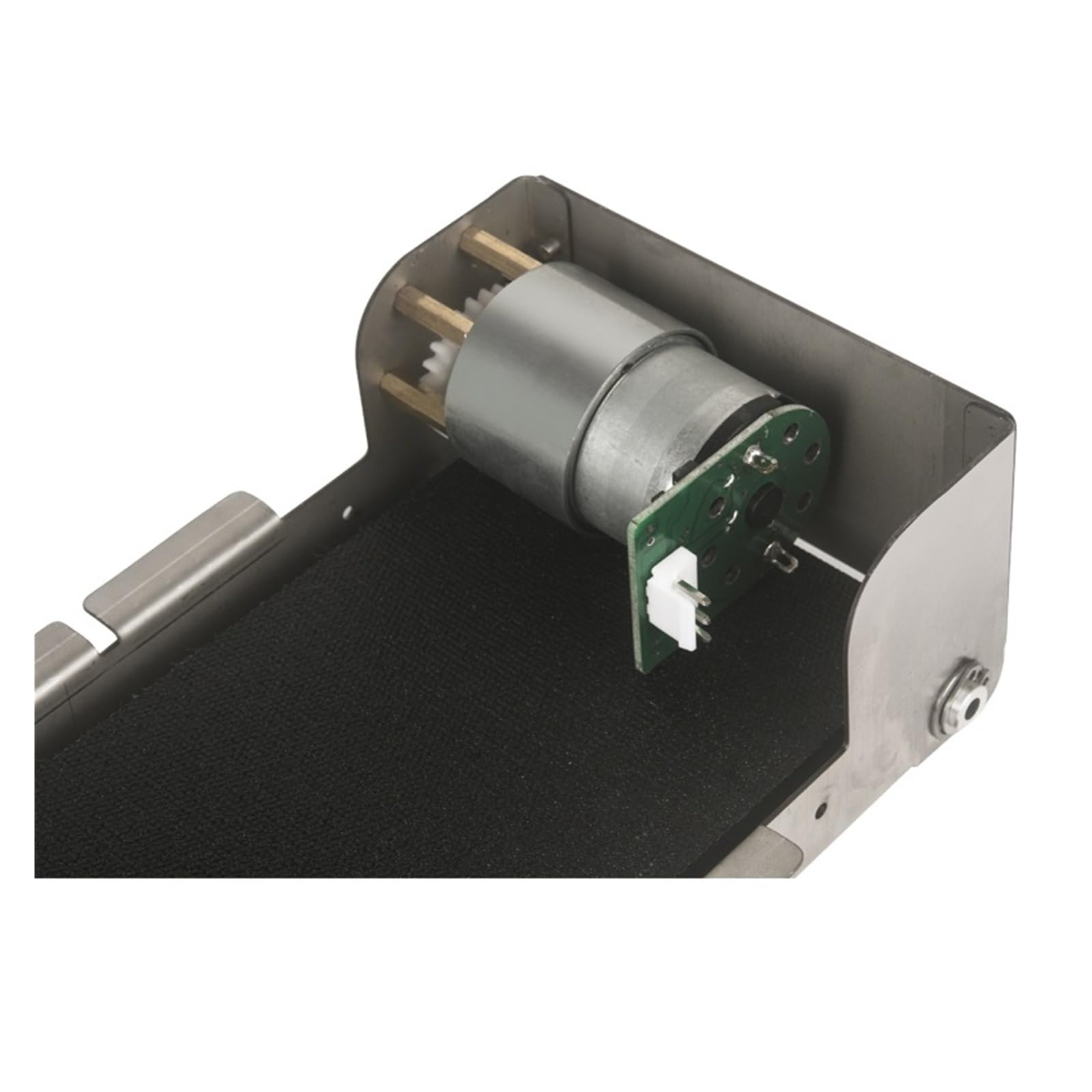 convoyeur à bande Machine à bande transporteuse en acier inoxydable 24V, petit convoyeur à bande 552mm de qualité alimentaire, distributeur automatique de bande en PU, voie de chargement ( Size : 552m