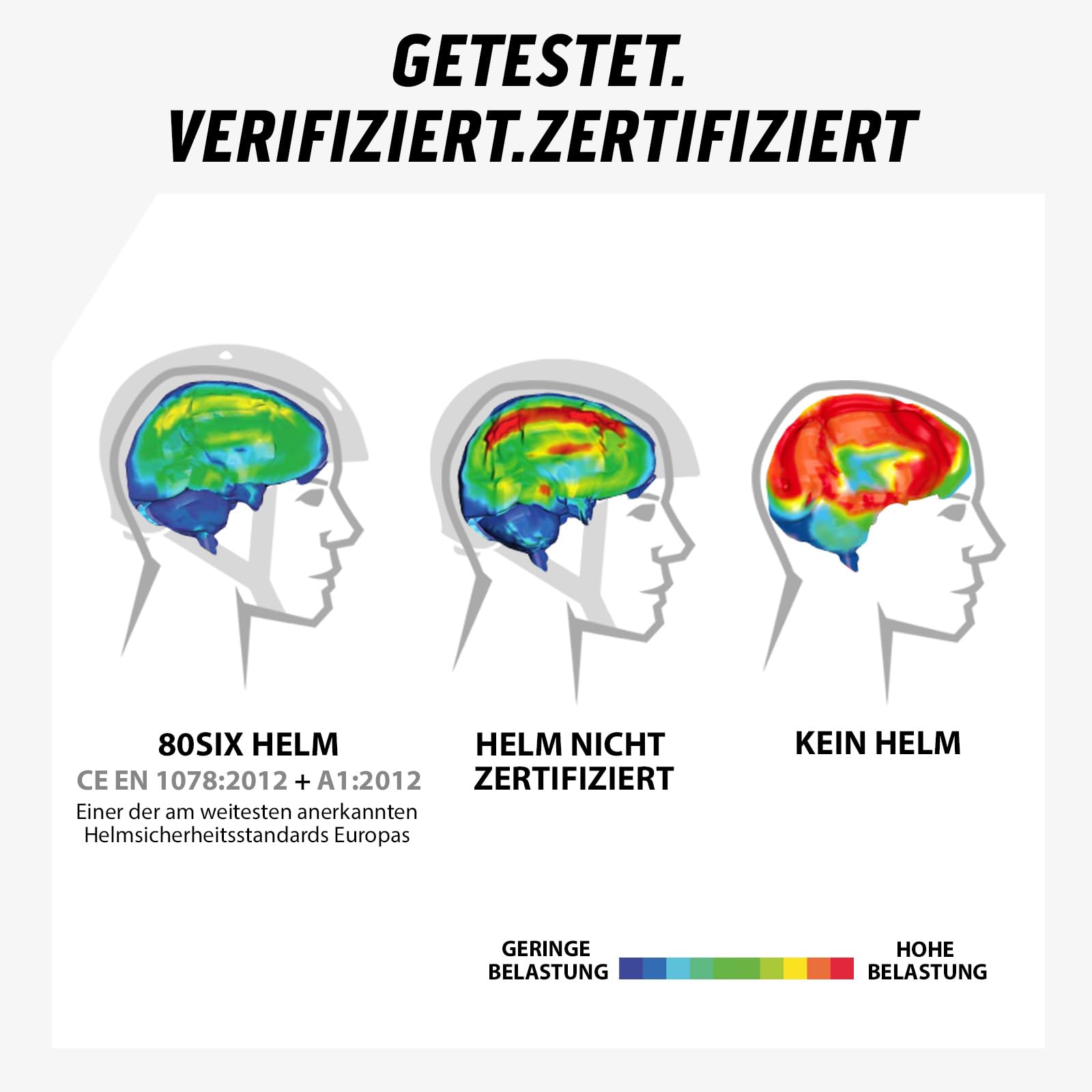 80SIX Skaterhelm Kinder, Verstellbarer Fahrradhelm für Jugendliche und Erwachsene, CE EN1078 Zertifiziert, für Skateboard, Fahrrad, Roller, E-Scooter, 49-61cm