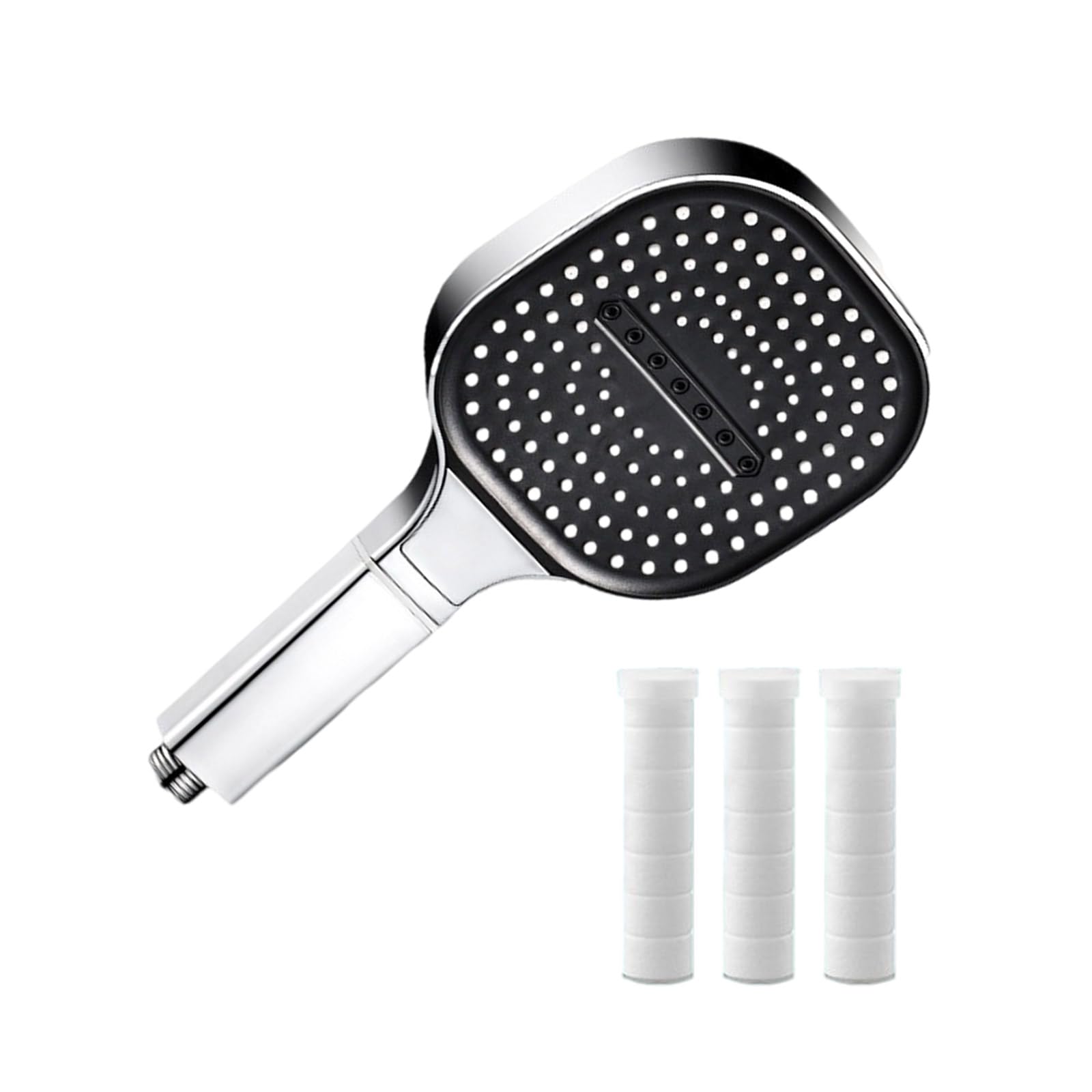Msioytog F 13Cm Large Panel High Pressure Shower Head With 3 Adjustable Type Handheld Shower Head Or Relaxing Home Bath Bathroom Accessories