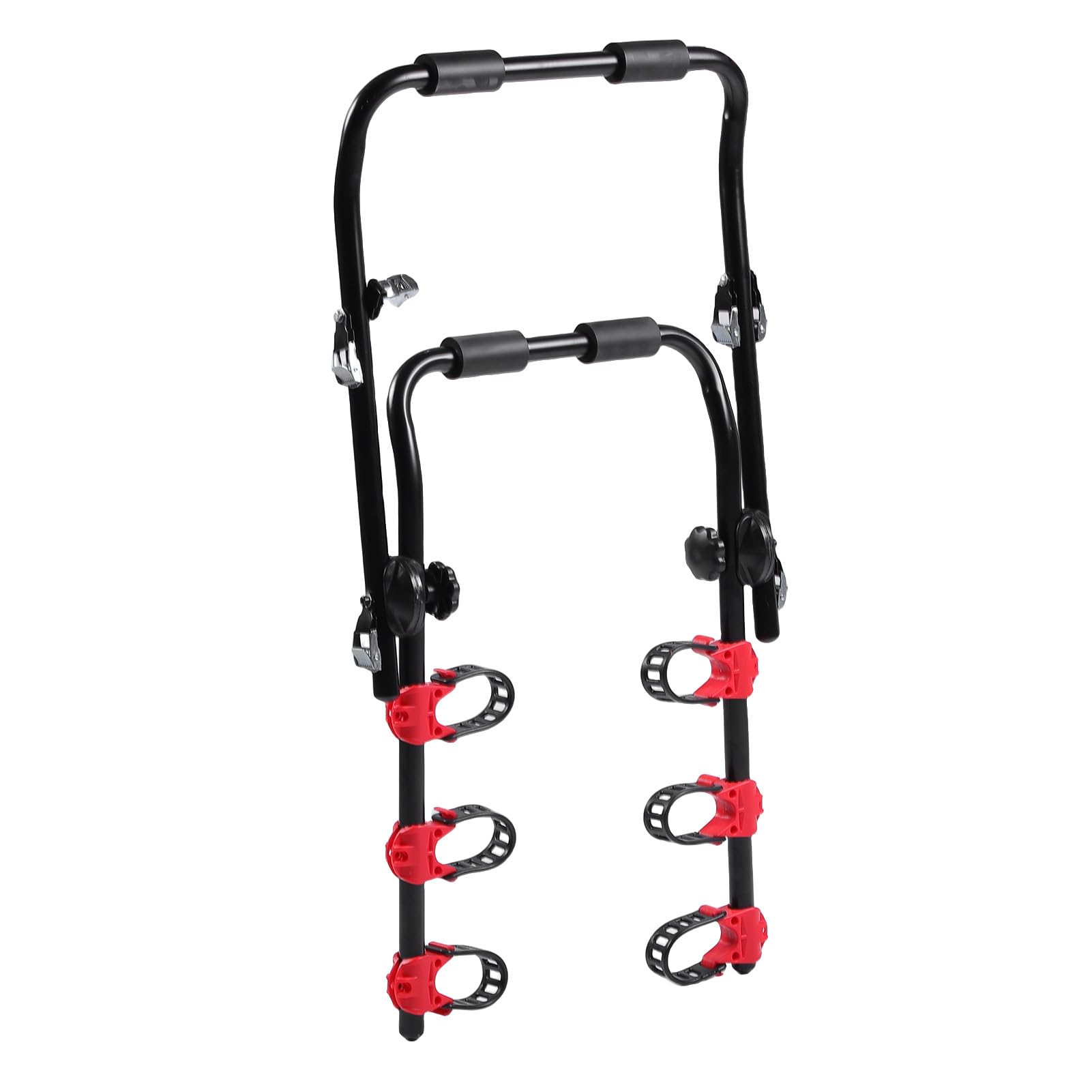 Irfora Soporte de Suspensión para Bicicleta de Coche, Resistente Soporte Trasero para Bicicleta con Hebillas Apriete, Correas Estables Fanáticos Bicicletas Montaña, Caucho Nailon Hierro 161.6 Oz