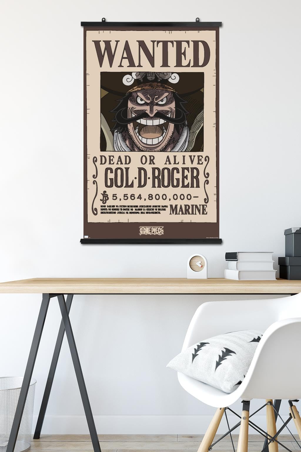Amazon.com: One Piece - Gol D Roger Wanted Poster Wall Poster, 34L