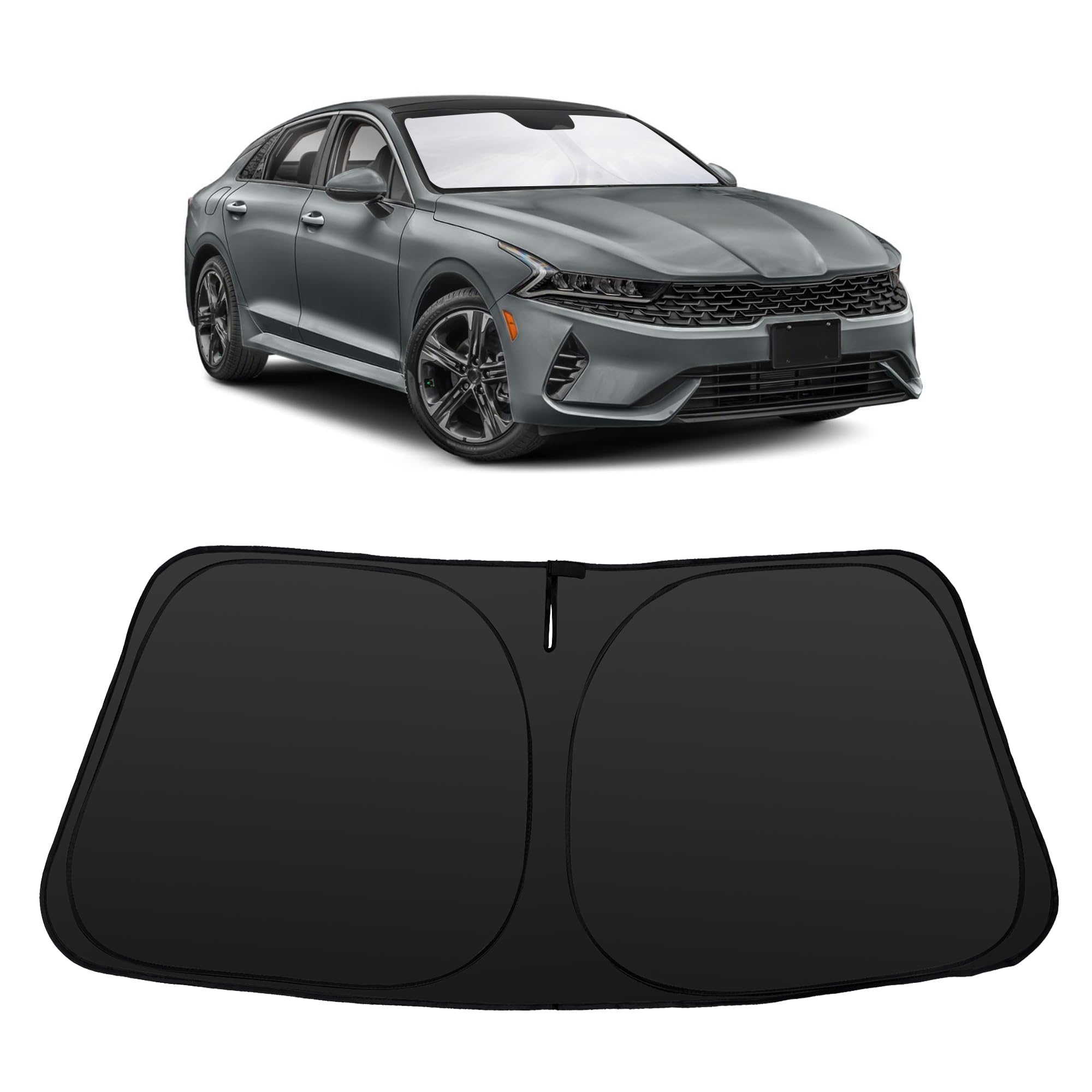 Windshield Sun Shade for 2021-2026 Kia K5 / 2020-2026 Hyundai Sonata