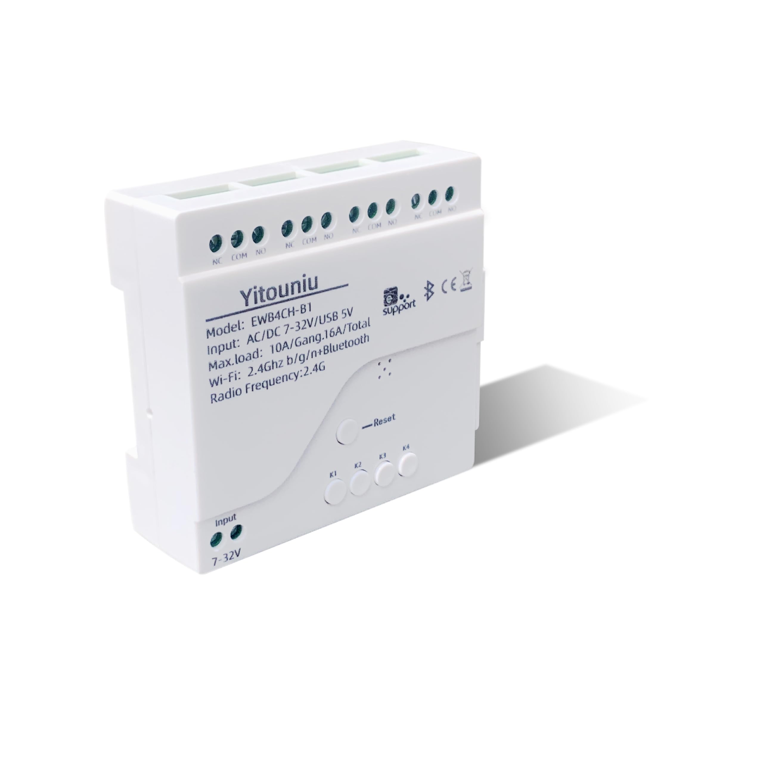 EWeLink 4 Channel Smart WiFi Relay Switch Module, AC7-32V, APP Remote Control, Bluetooth RF Remote Control, Point/Auto-Lock/Interlock, WiFi Repeater Compatible with Alexa Google Home-image-9