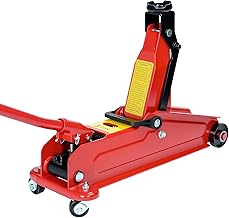 HYCHIKA Steel Racing Jack with Hydraulic Piston Quick Lift Pump, 3 Ton Capacity (6,600 Lbs)