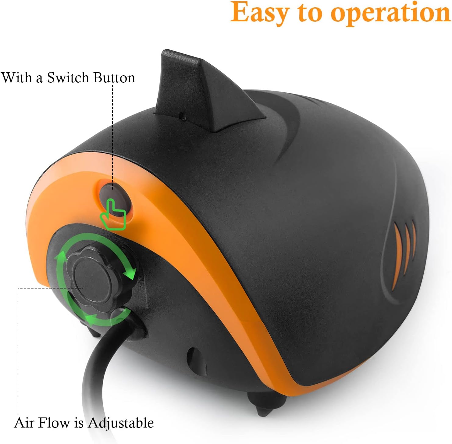 HITOP 110GPH Aquarium Air Pump and 7in Bio Sponge Filter