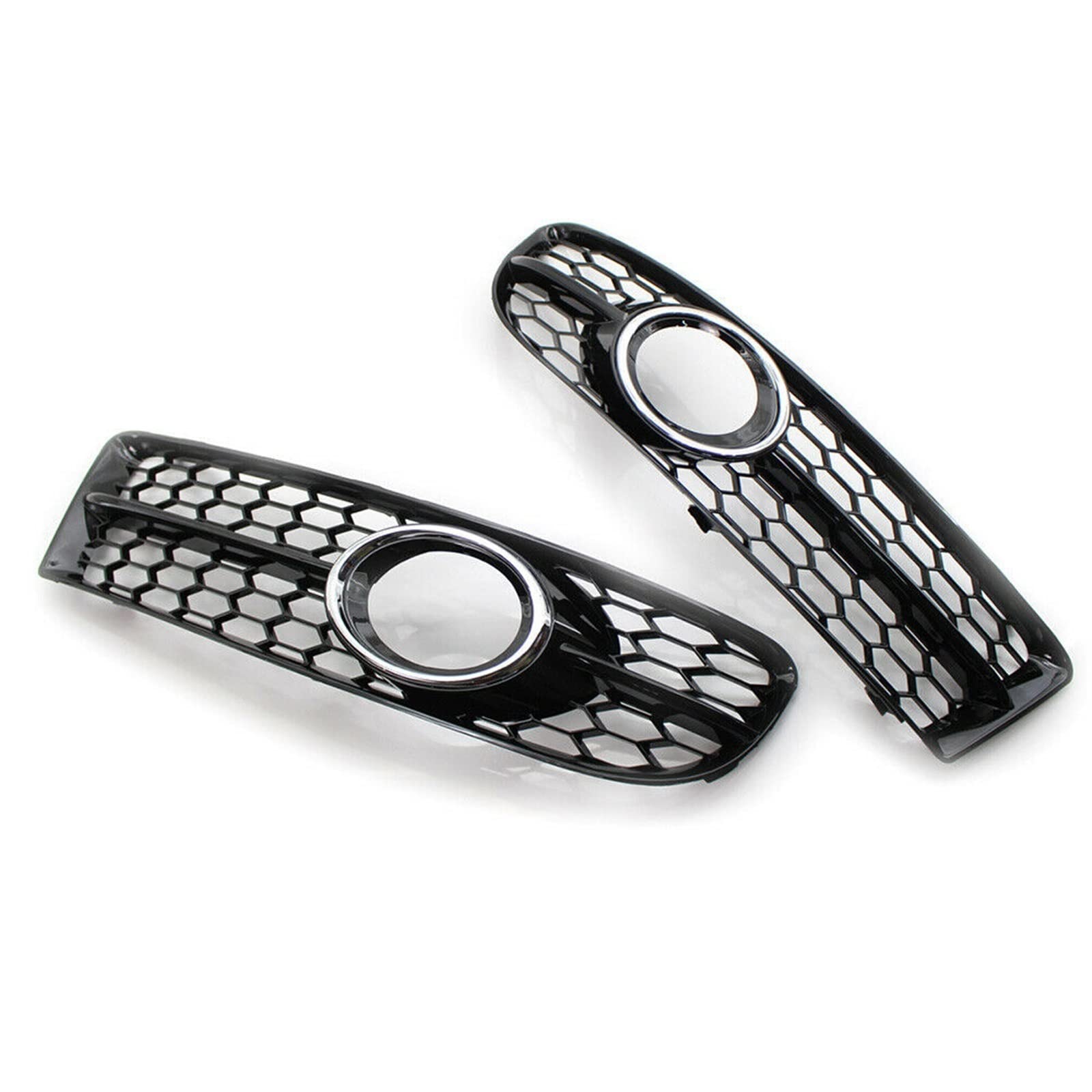 Auto Paraurti Anteriore A Nido d'Ape Inferiore della Luce di Nebbia Griglia Fit for Audi A4 B7 S4 B7 A4 S-Line 2005-2008 8E0807681F 8E0807682F Lampada della Nebbia Griglie