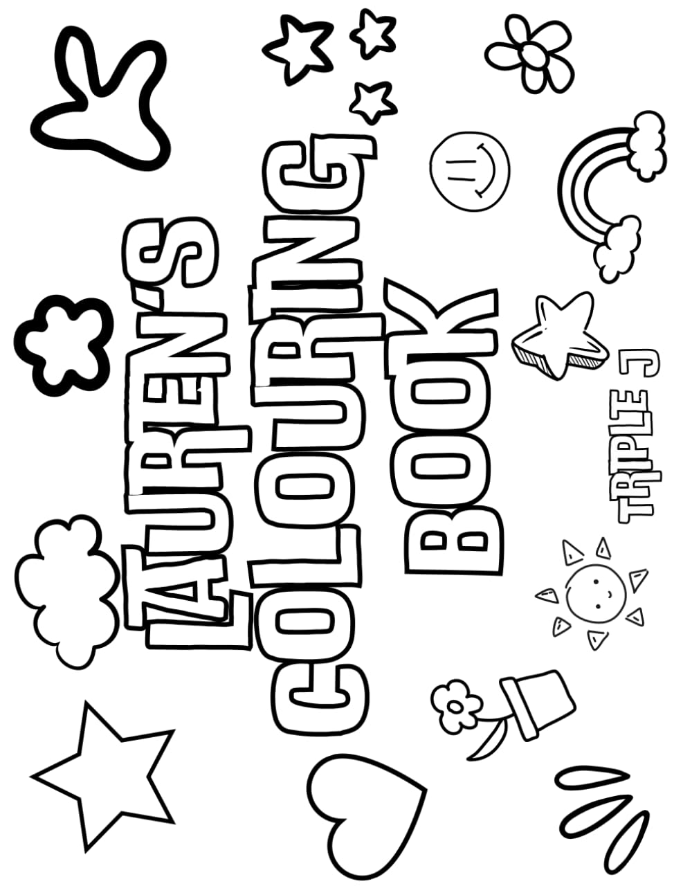 Lauren's Colouring Book: Personalised with Your Name on Every Page