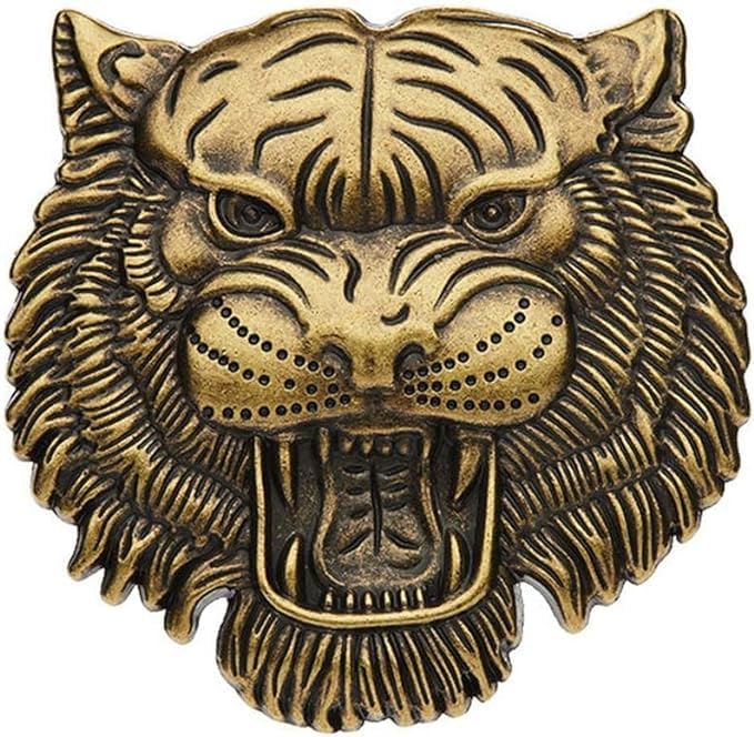 3D Chrome Emblem Automotive Car, Bike Badges Logo Self Adhesive Sticker (Tiger, Gold) (Tiger, Bronze)