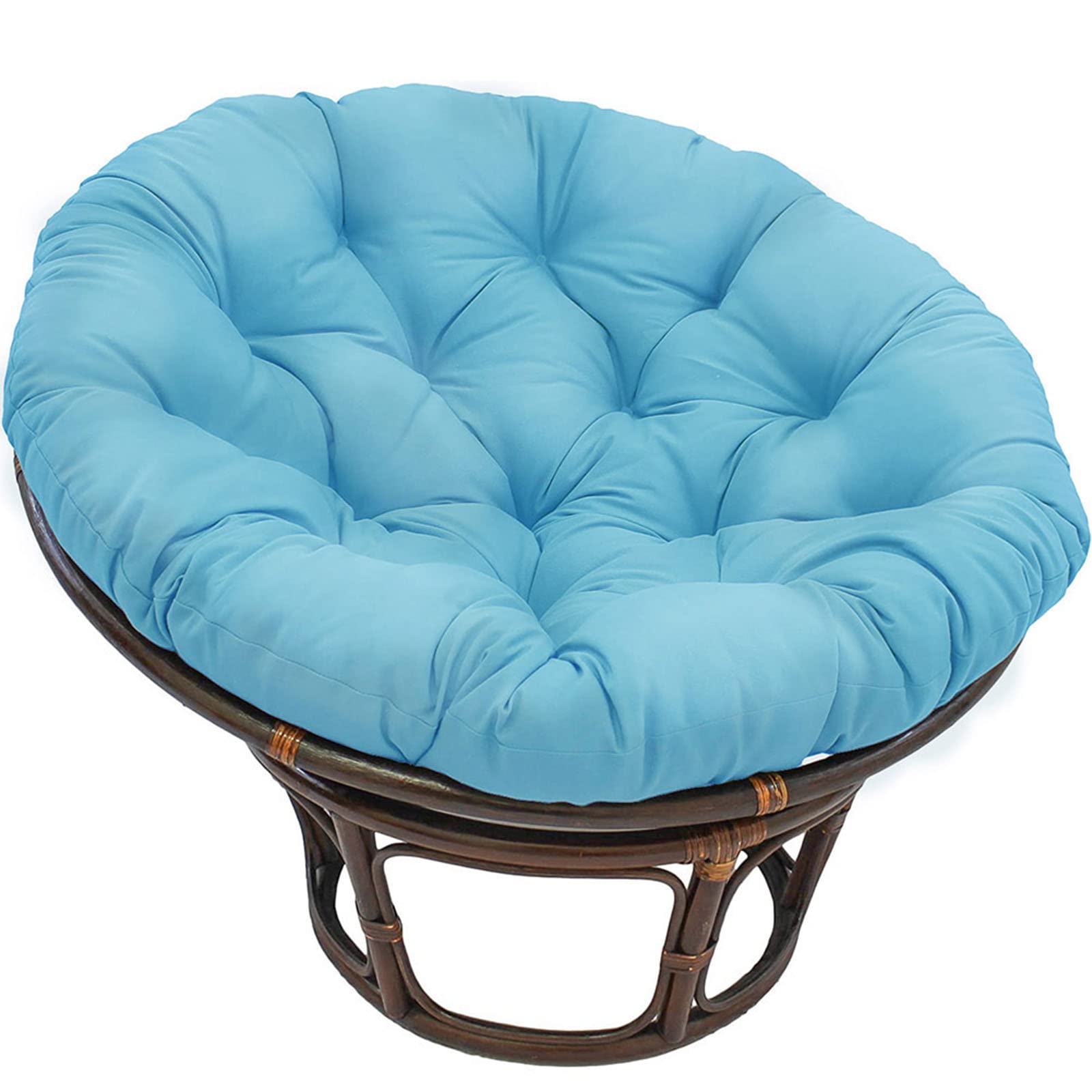 SHAIRMB Papasan Round Chair Cushions, Outdoor Waterproof Egg Chair Pad,Thicken Papasan Chair Cushion, Swing Chair Cushion Outdoor, for Outdoor Garden, Balcony and Living Room,outdoorO,100x100cm