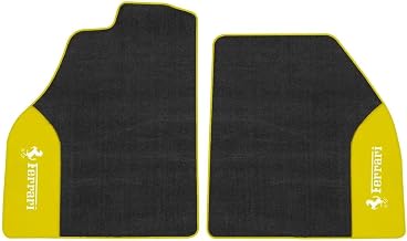 Custom Car Floor Mats for Ferrari California,1Set Car All Around Floor Mats All-Weather Protection Full-Coverage Non-Slip Lining Carpet Modified Interior Accessories,Yellow-Two-Seater