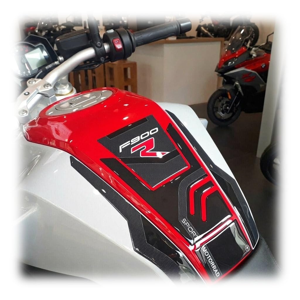 labelbike - 3D Sticker Motorcycle Tank Pad Protection and Decoration in Resin Compatible with BMW F900R