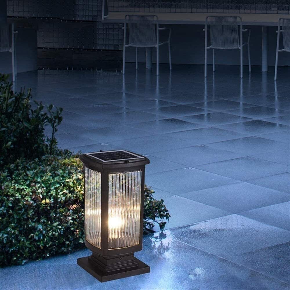 Zewnętrzne Lampy Słupkowe, Lampa Solarna Na Słupku, Lampa Na Zewnątrz Do Ogrodu, Lampa Na Słupku, Lampa Ip54, Zewnętrzna Lampa Solarna Led Na Słupku, Lampa Na Zewnątrz Do(41Cm)