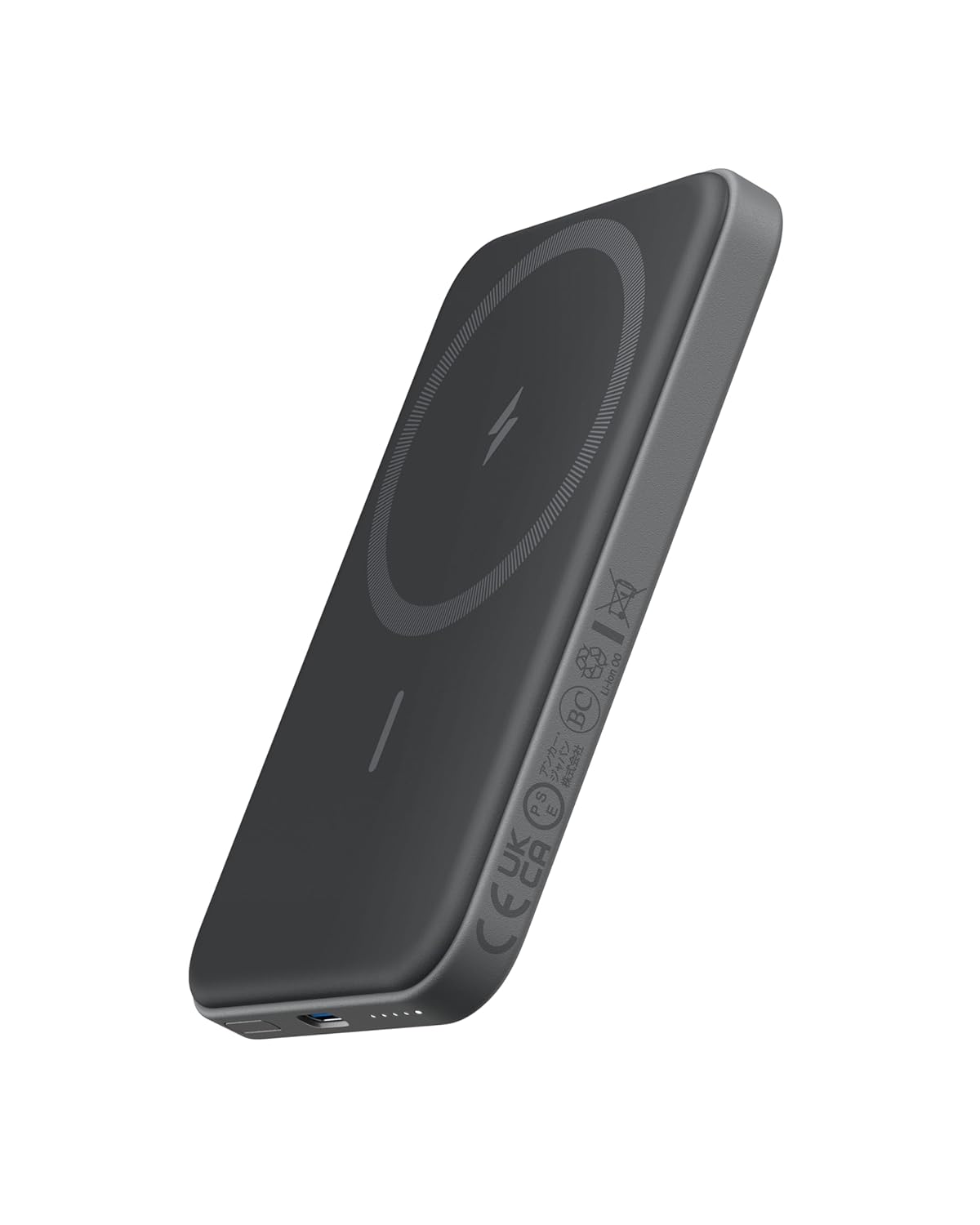 Anker 621 Magnetic Portable Charger MagGo 5 000mAh Wireless Power Bank with USB-C Cable Magsafe-Compatible Battery Pack for