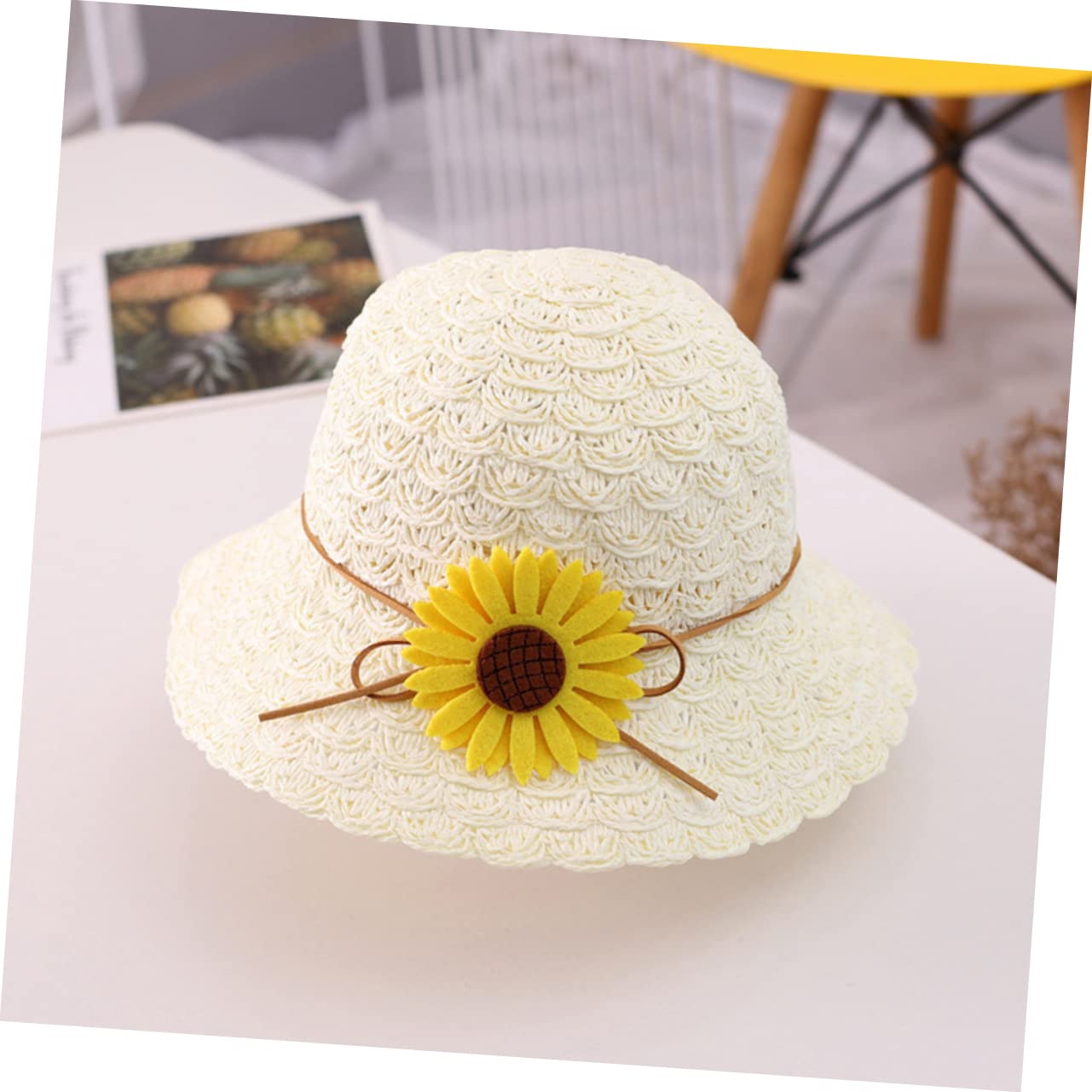 FOMIYES Sommer Sonnenhut mit Uv Tragetasche Faltbarer Strohhut für Jungen für Strand Outdoor Aktivitäten Elegantes Design für Zusätzlichen