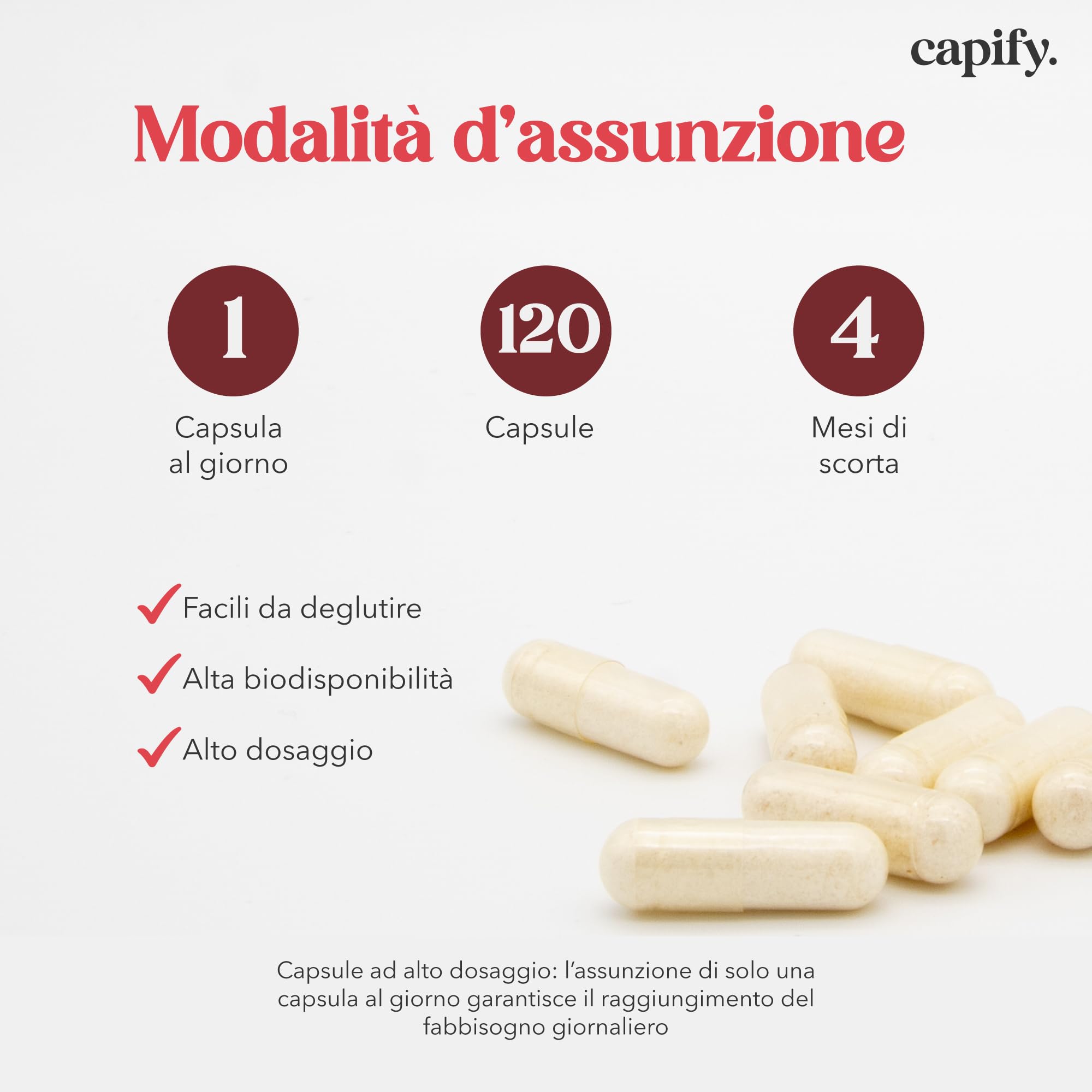 Capify. Rhodiola Rosea - Contro Stanchezza Fisica e Mentale - Estratto di Rodiola Rosea ad Alto Dosaggio - 120 capsule - Made in Italy