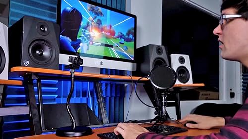 Miniatura 2 de Rockville iStand 9 - Soporte profesional para tablet con cuello de cisne e incluye clip para micrófono