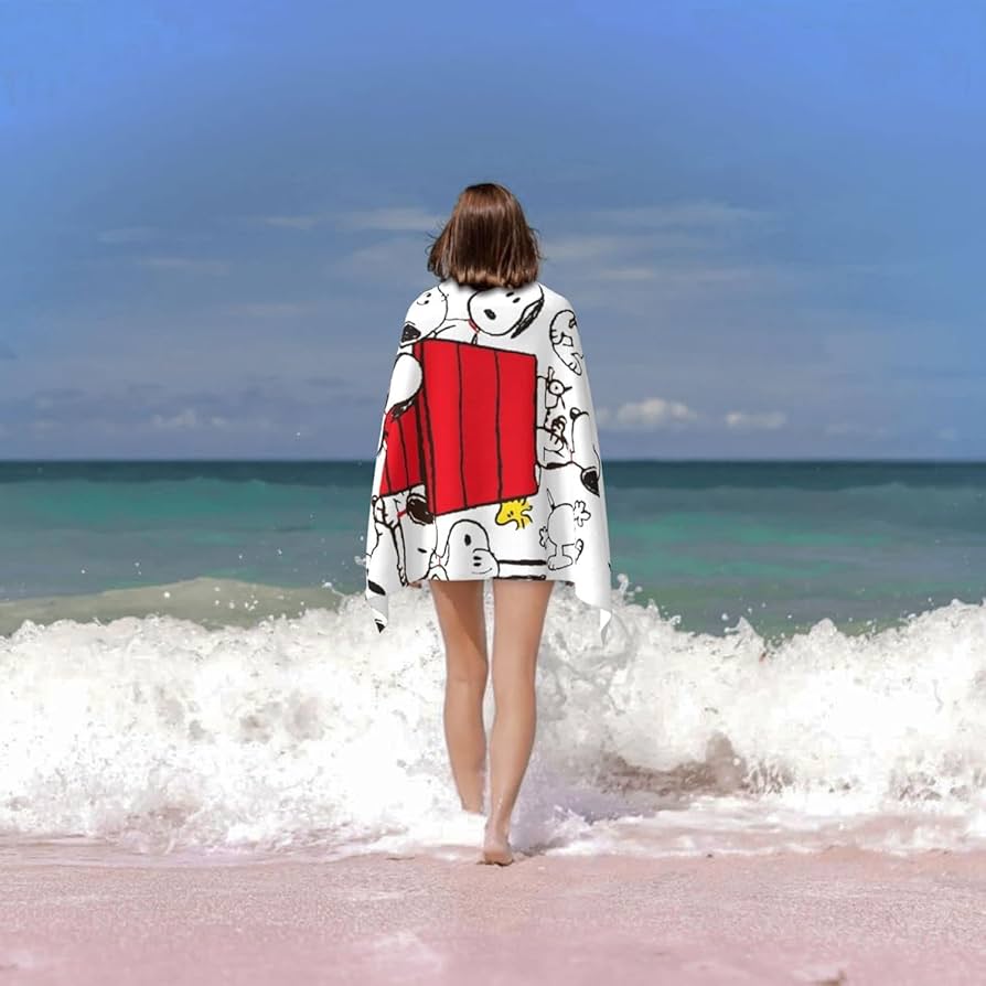 Amazon｜スヌーピー バスタオル マイクロファイバー 高速吸水 速乾