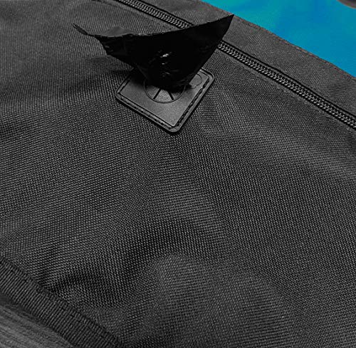 Dingo Hundetrainingsweste für Sport, Agility, Apportieren, Gehorsam, Wasserdicht, Viele Taschen für Spielzeug und Snacks, 2-Wege-Reißverschluss, Kordelzug an der Taille Türkis Große S 16402-2