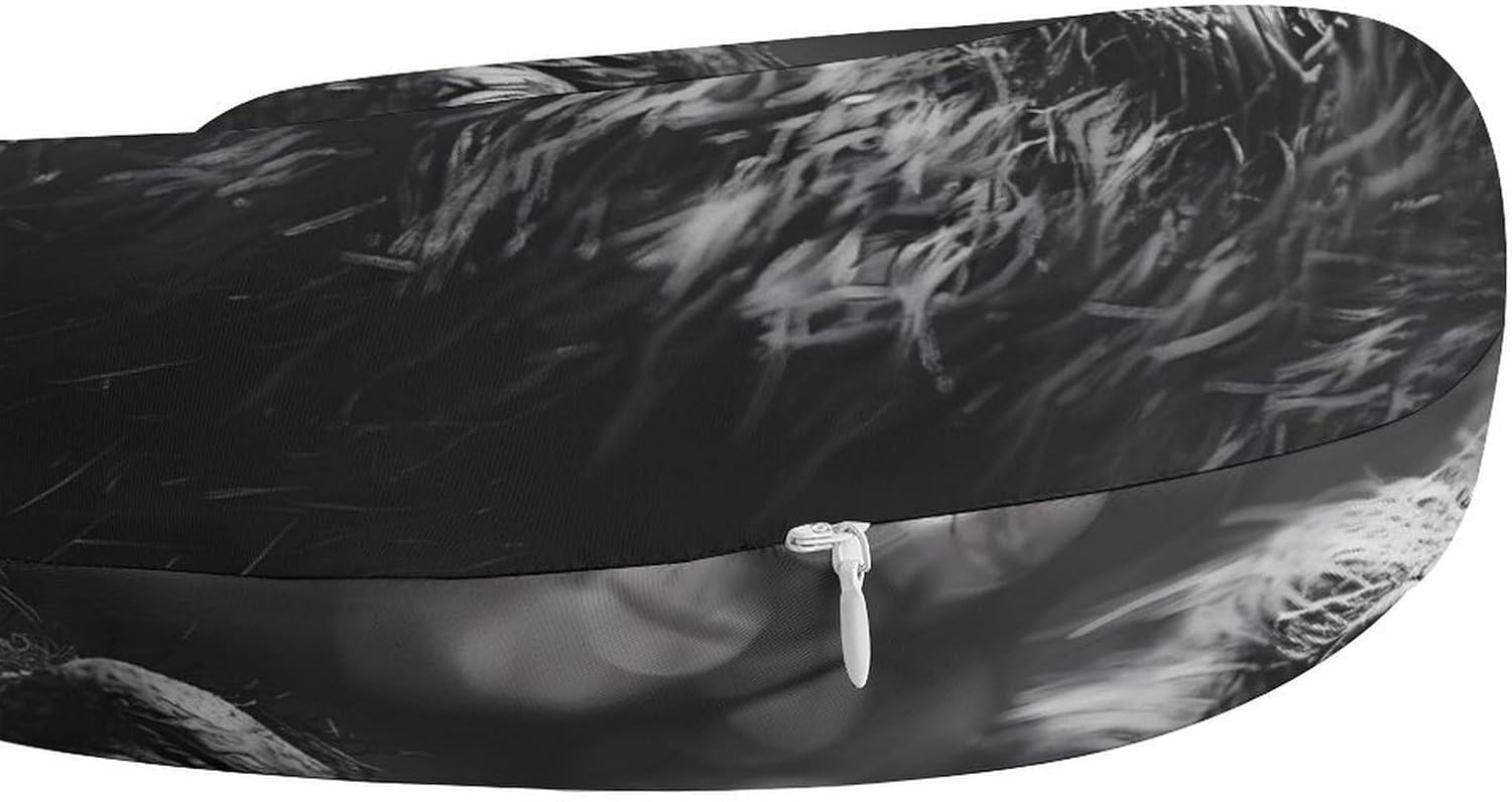 Bigfoot Sasquatch Travel Pillow U Shape Neck Pillow Washable Pillowcase for Sleeping Chair