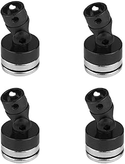 ShareGoo 4PCS RC Magnetic Body Post,Alloy Magnetic Stealth Invisible Body Shell Mount Column Compatible with HSP Redcat Himoto Traxxas SCX10 4WD 1/10 RC Car (Black)